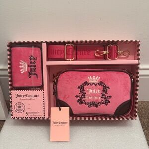 Juicy Couture Pink Crossbody Bag Set